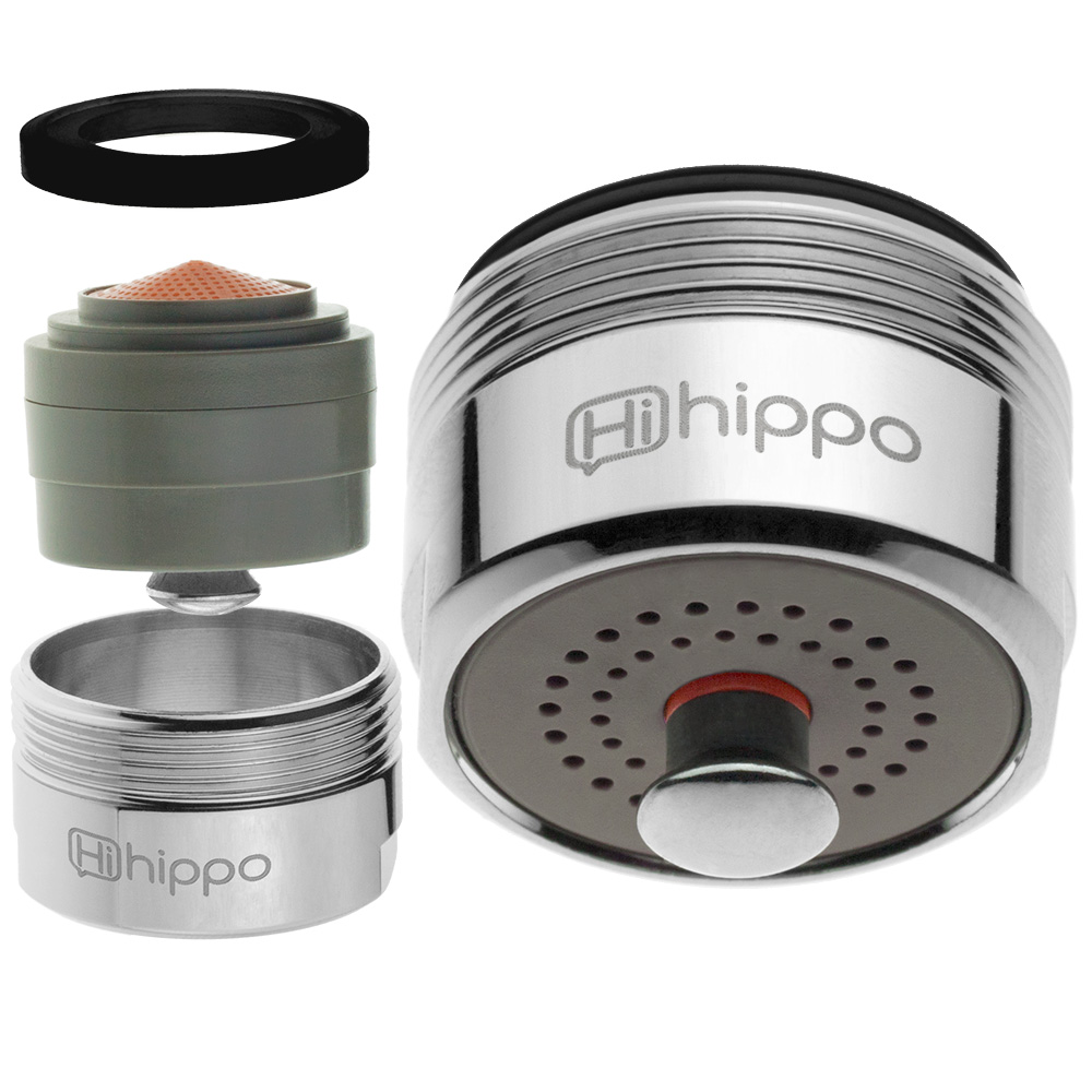Aeratore per rubinetto Hihippo HP 1.8 - 4.2 l/min start/stop - Filettatura M24x1 maschio - più popolare